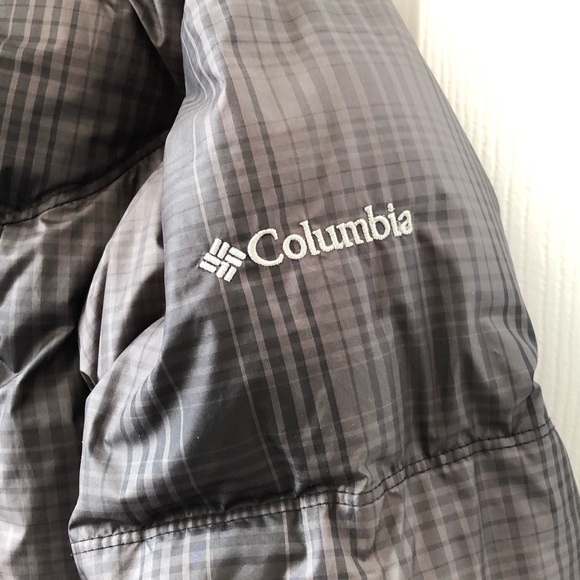 ⭐️ Woman’s Gray Plaid Columbia Omni Shield Down Puffer Coat Jacket Size MEDIUM - Picture 10 of 16
